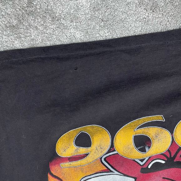 Vintage Chicago Bulls Rap Tee XXL T Shirt NBA Championship Jordan Pippen Rodman - Picture 10 of 16